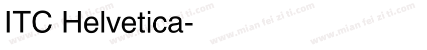 ITC Helvetica字体转换